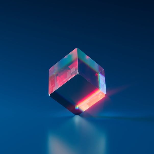 image of glass cube